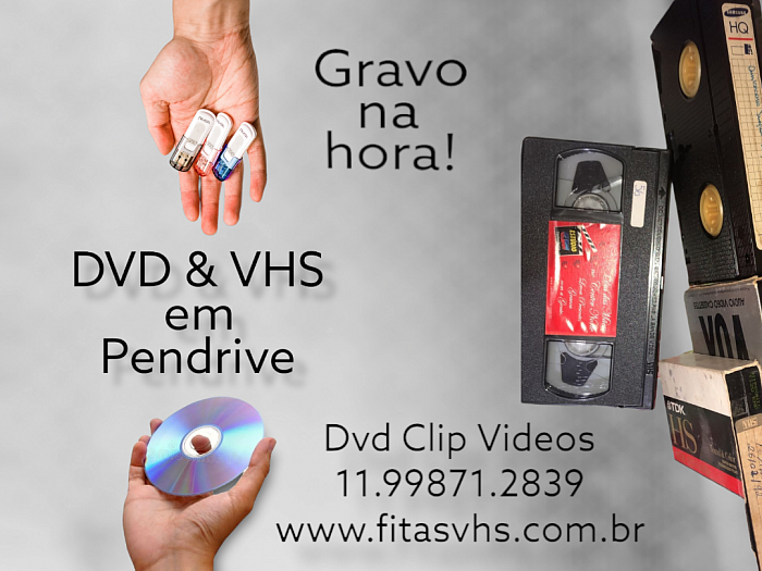 Dvd e Vhs em Pendrive